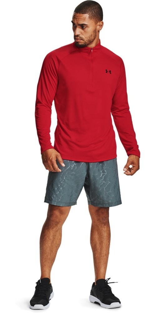 UnderArmourUATechShirtmit-ZiplangrmligRed-3XL