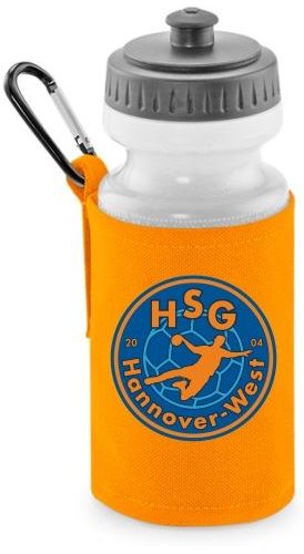 HSGHannover-WestUniversalBasicTrinkflaschemitHalterQD440Orange