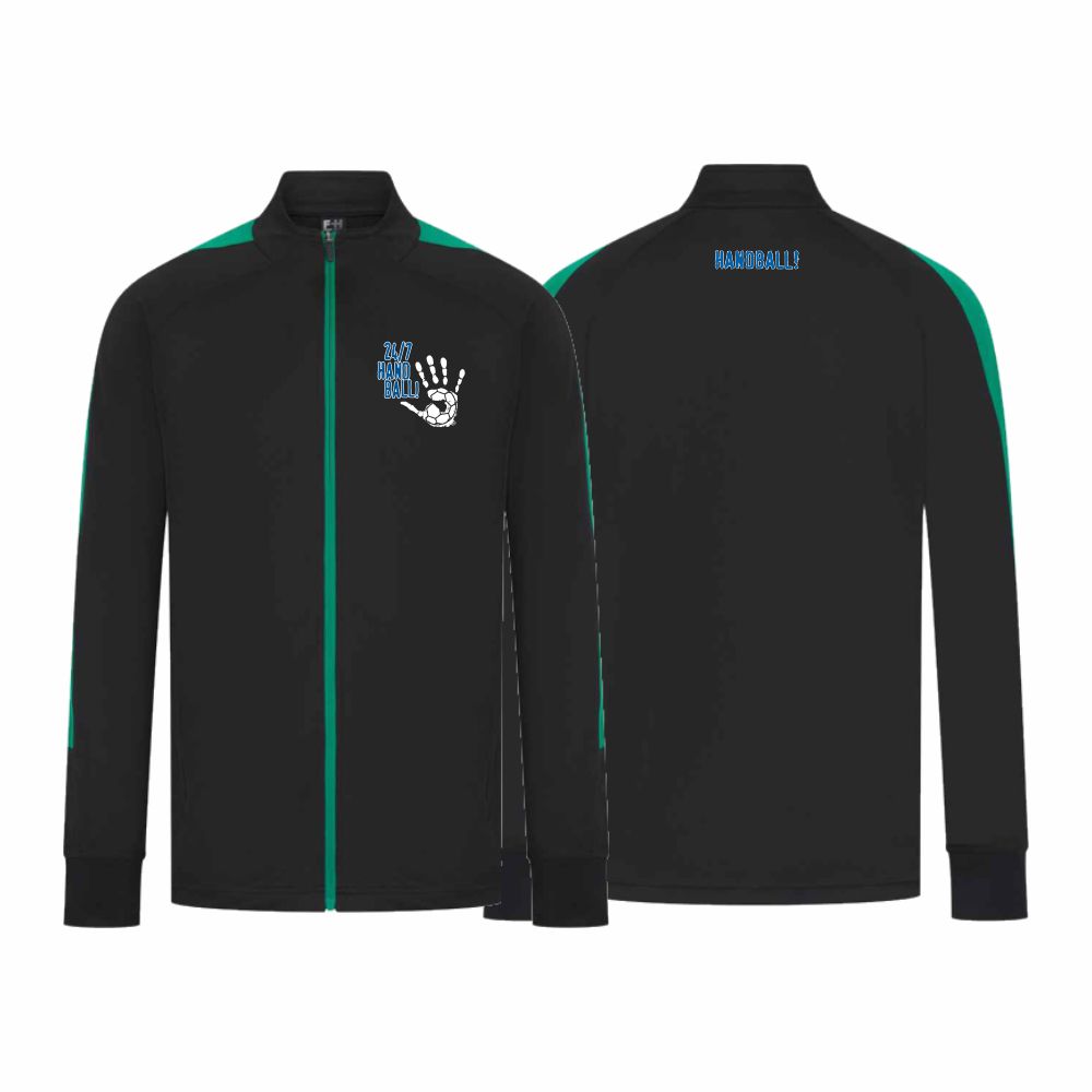 HandballCollectionTrainingsjackeLV871Black-Emerald-XXS