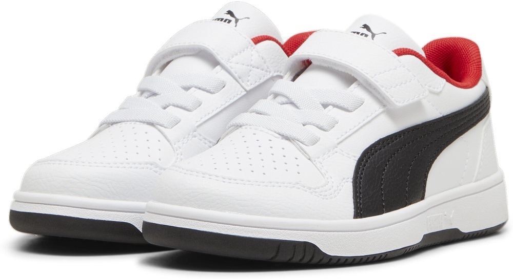 PumaKinderSchuheLowReb-LACPS398995PumaWhite-PumaBlack-ForAllTimeRed-345
