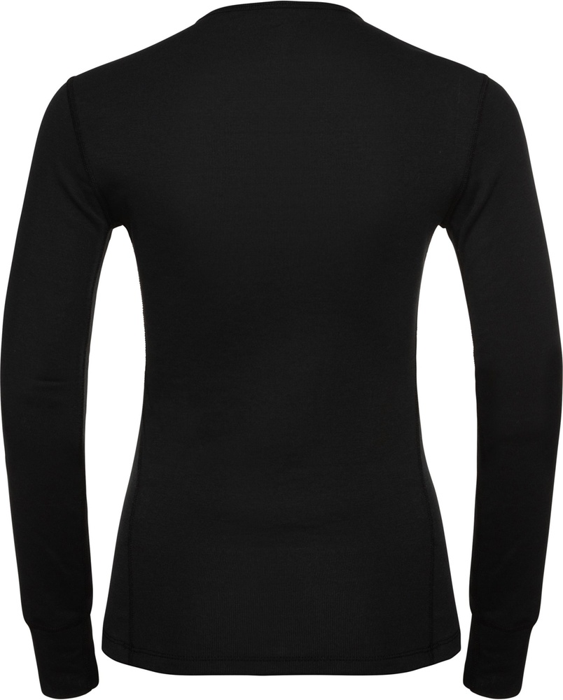 OdloDamenBlTopCrewNeckLong-SleeveActiveWarmEco159101Black-3XL