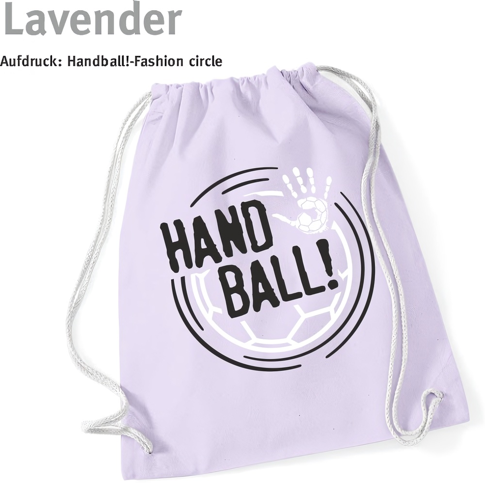 HandballFashionTurnbeutelDrawstringCircle60257Lavender