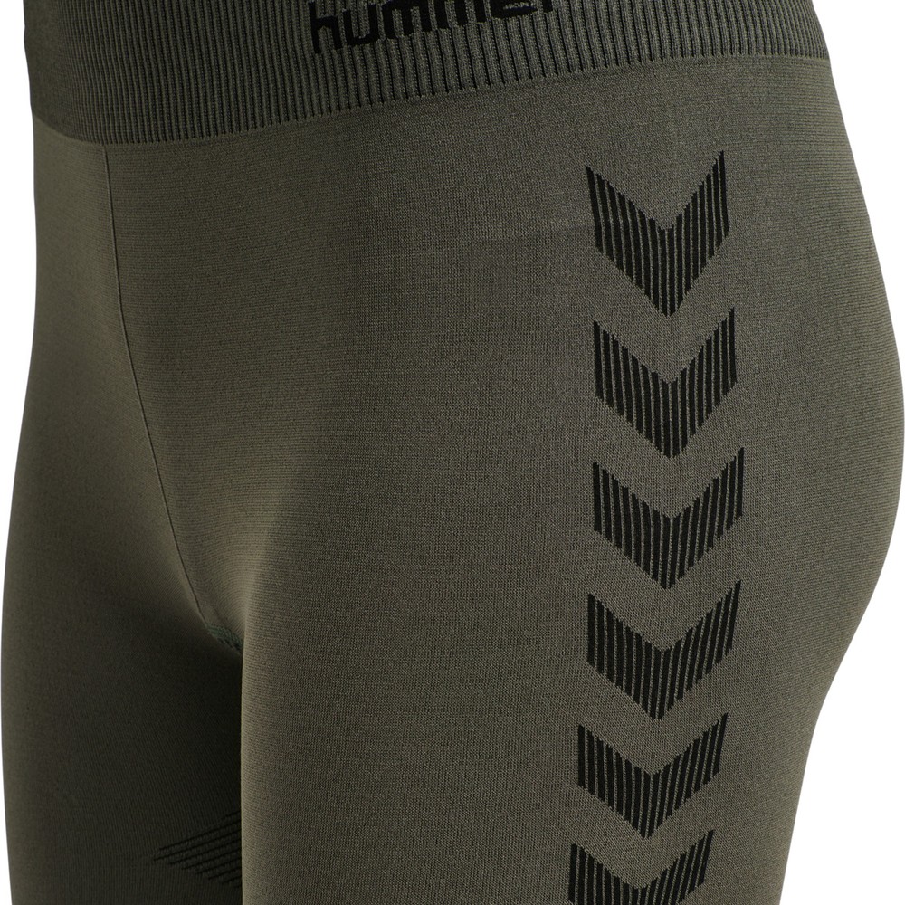 HummelDamenShortLeggingsHummelFirstSeamlessTrainingShortTightsWomanGrapeLeaf-ML