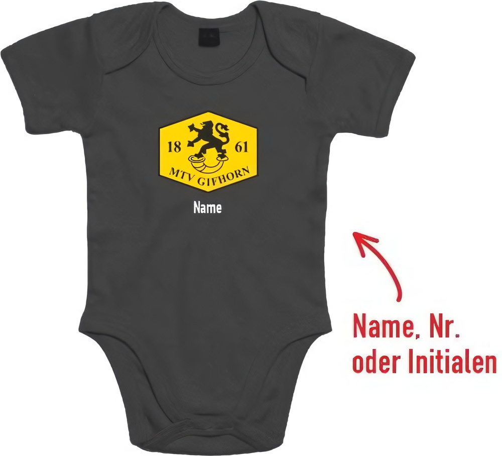MTVGifhornKinderBasicBaby-BodyBZ10Black-6-12Monate