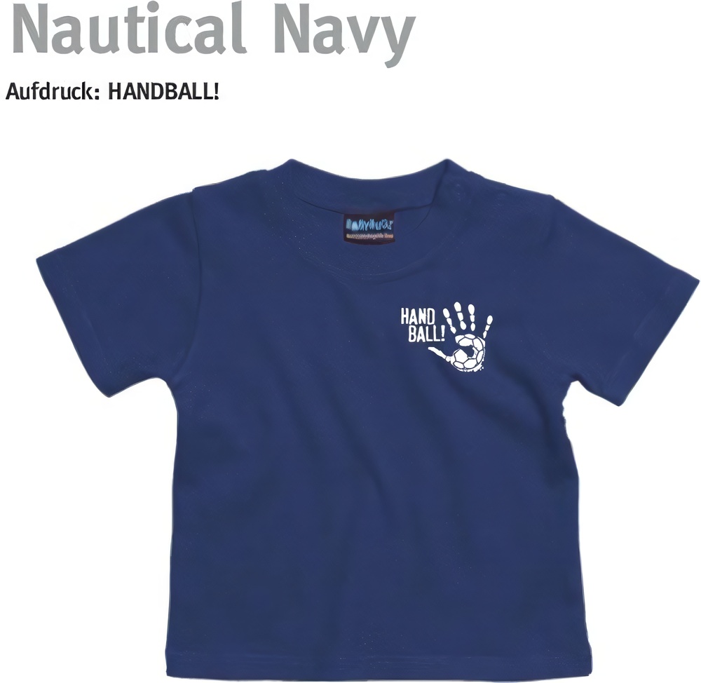 HandballCollectionBabyKinderT-ShirtBZ02NauticalNavy-3-6Monate
