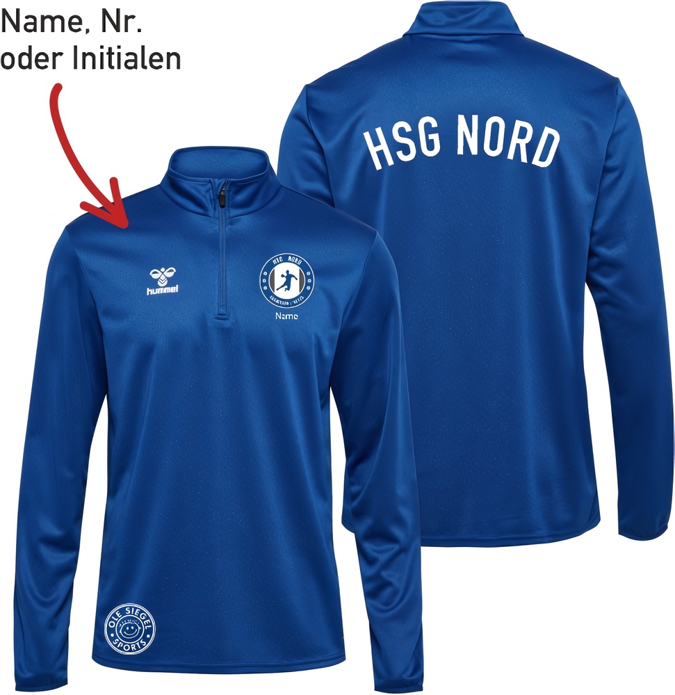 HSGNordEdemissenUetzeHummelhmlESSENTIALPolyHalfZipSweatUnisex224545