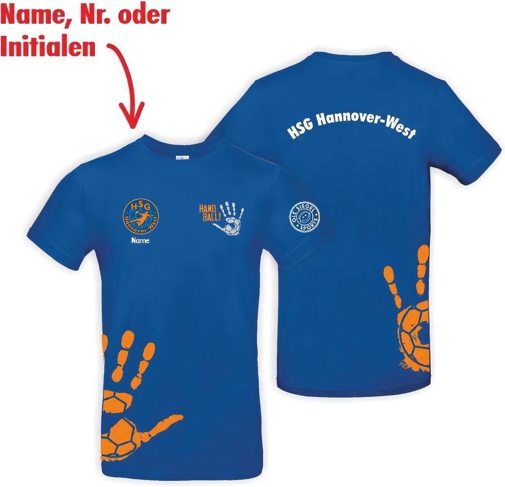 HSGHannover-WestBasicT-ShirtUnisex01942RoyalOrange-XXL