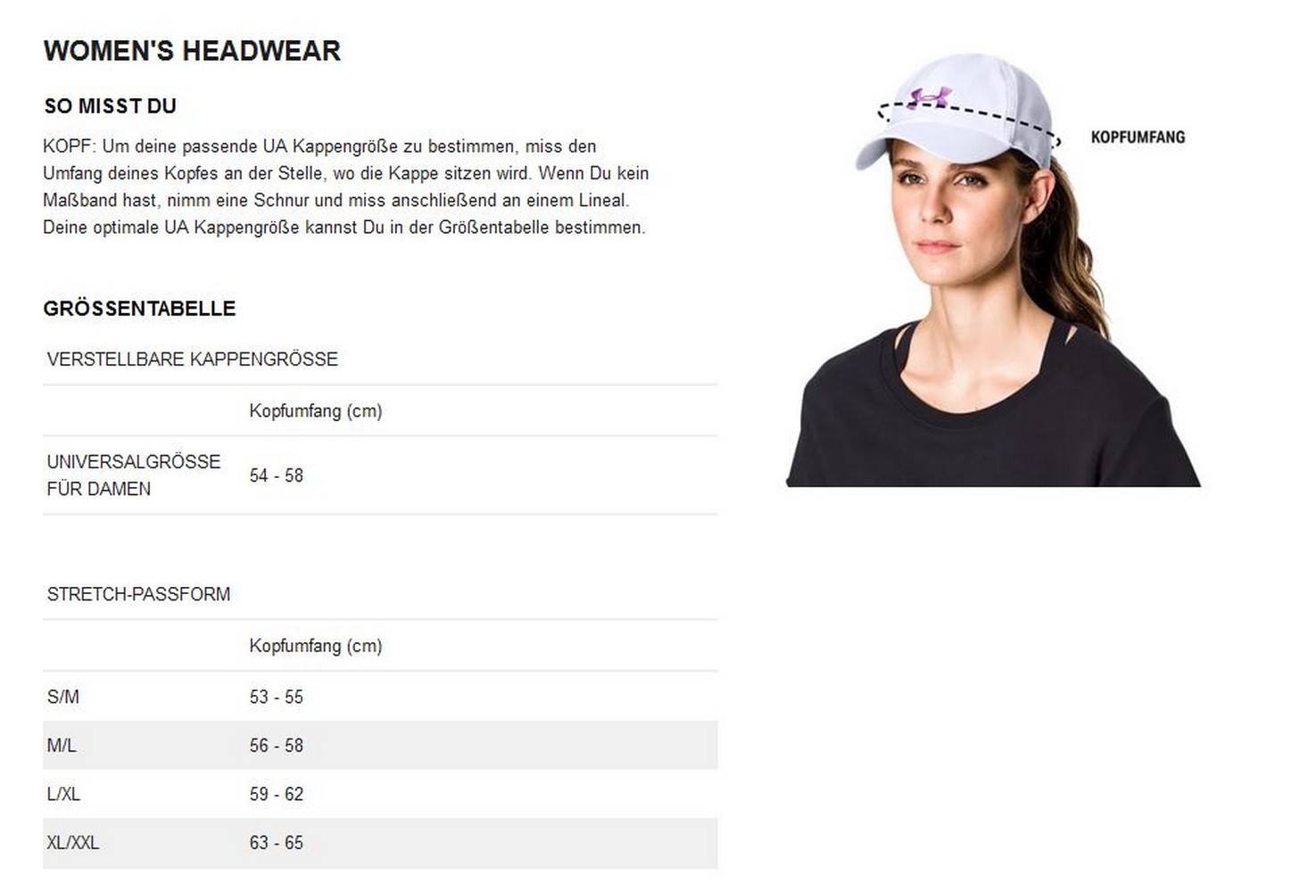 UnderArmourDamenUABlitzingverstellbareKappe