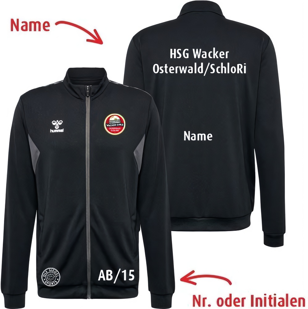 HSGWackerOsterwaldSchloRiDamenHummelhmlAuthenticPLZipJacketLady219984Black-XXL