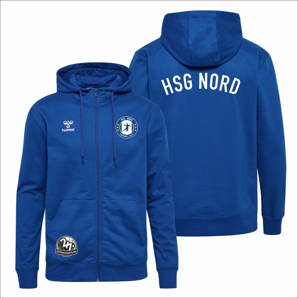 HSGNordEdemissenUetzeKinderHummelhmlGO20CottonZipHoodieKids224838TrueBlue-152-ca12Jahre