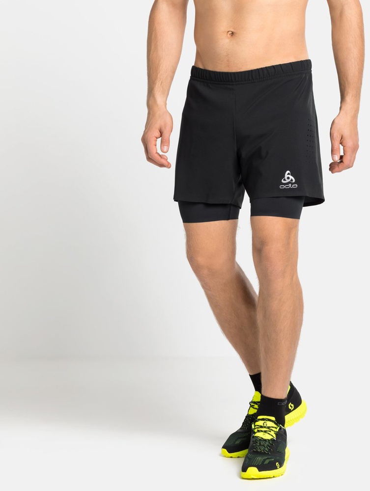 Odlo2-In-1ShortsZeroweight5Inch322562Black-L