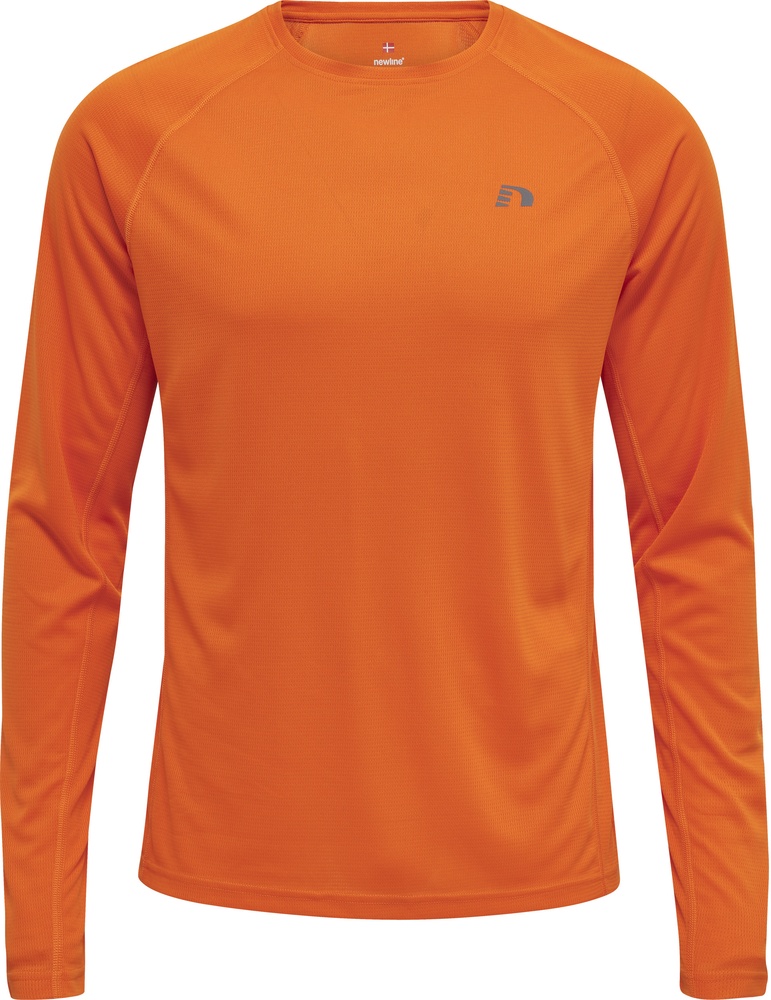 NewlineT-ShirtTopMenSCoreRunningT-ShirtLSOrangeTiger-XXL