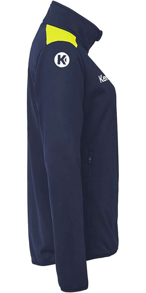 KempaDamenTrainingsjackeEmotion27PolyJackeDamen2005126MarineFluoGelb-XS