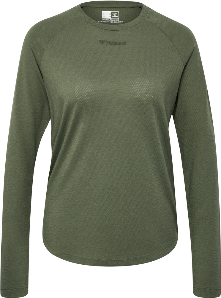 HummelDamenT-ShirtTopHmlmtVanjaT-ShirtLSDeepLichenGreen-L