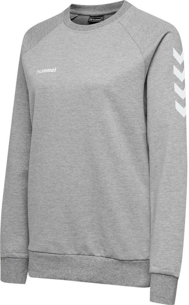 HummelDamenSweatshirtHmlgoCottonSweatshirtWomanGreyMelange-XXL