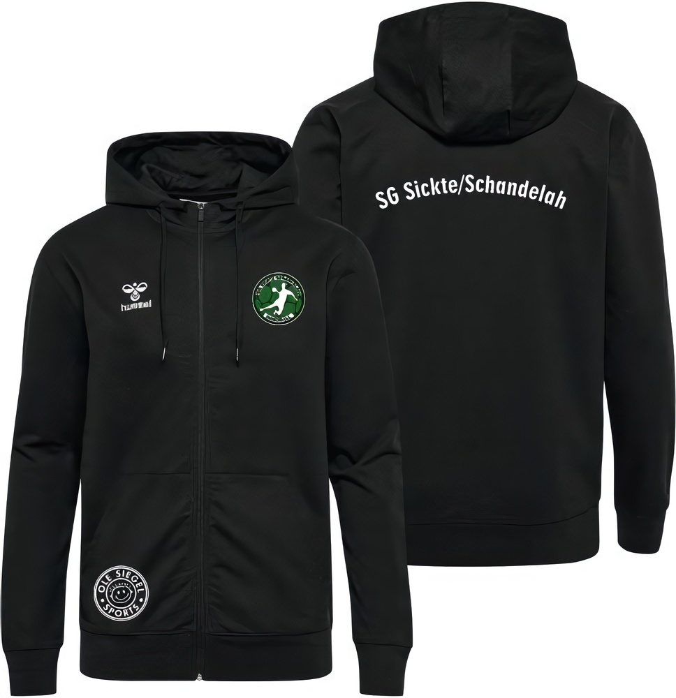 SGSickteSchandelahHummelhmlGO20CottonZipHoodieUnisex224837Black-XXL