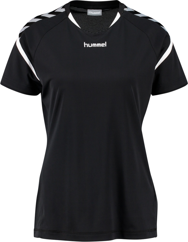 HummelDamenJerseyTopAuthChargeSSPolyWO003678Black-XL