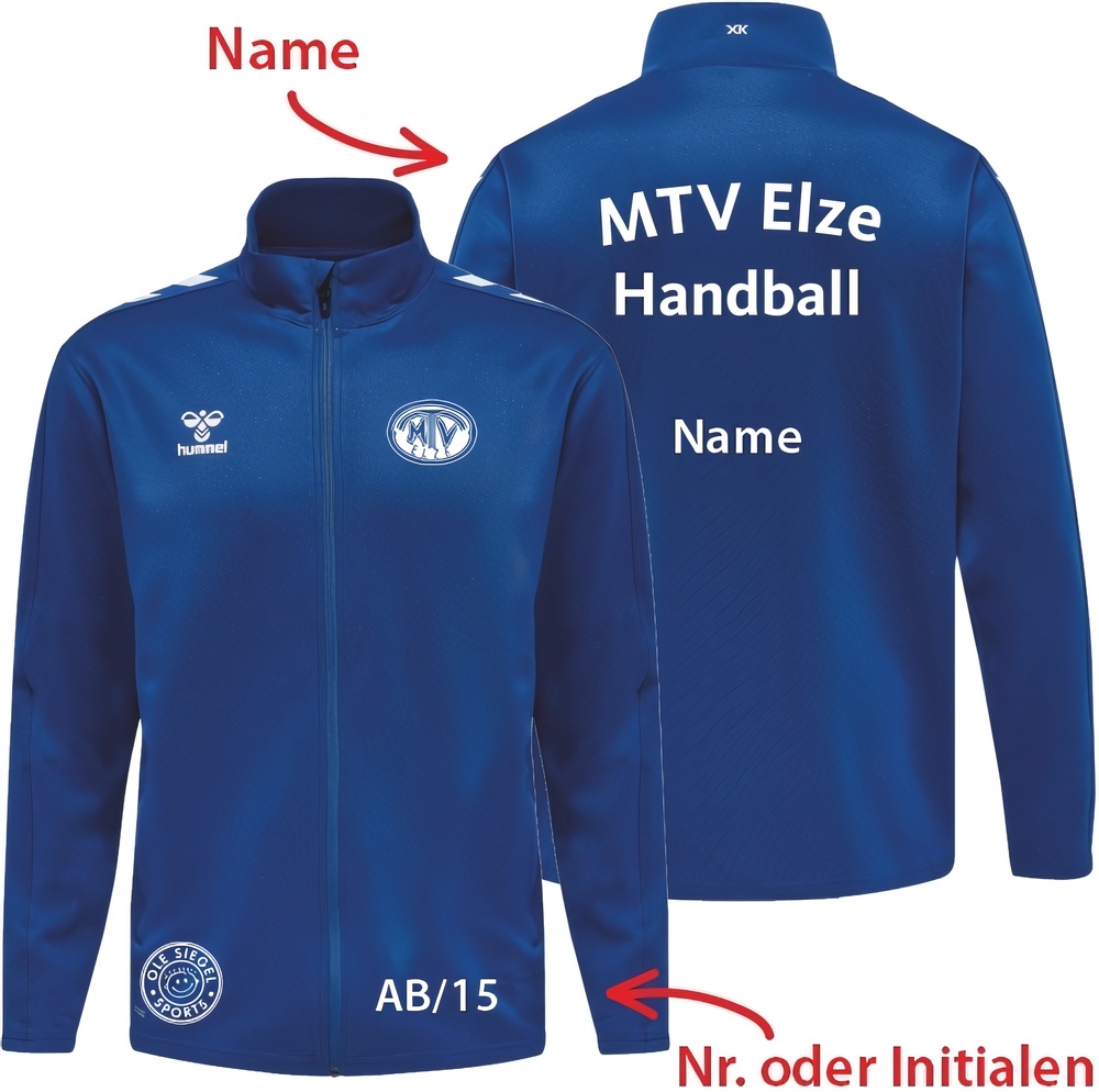 MTVElzeKinderHandballHummelhmlCore20PolyTrackZipJacketKids230860
