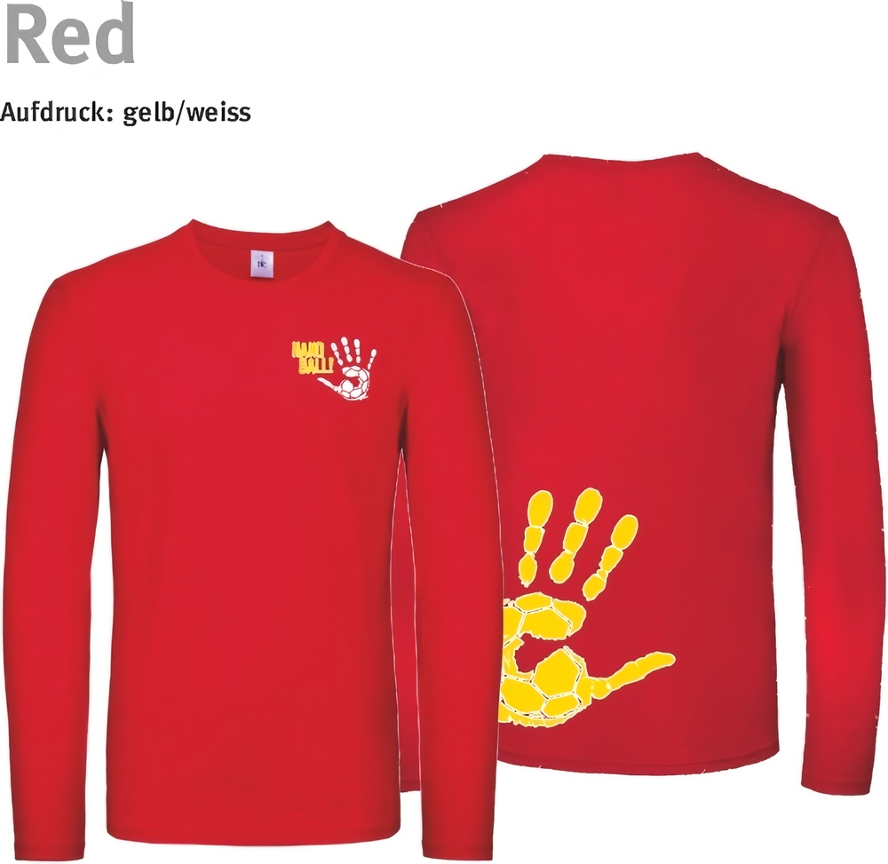 HandballCollectionLongsleeveTU05TRed-S