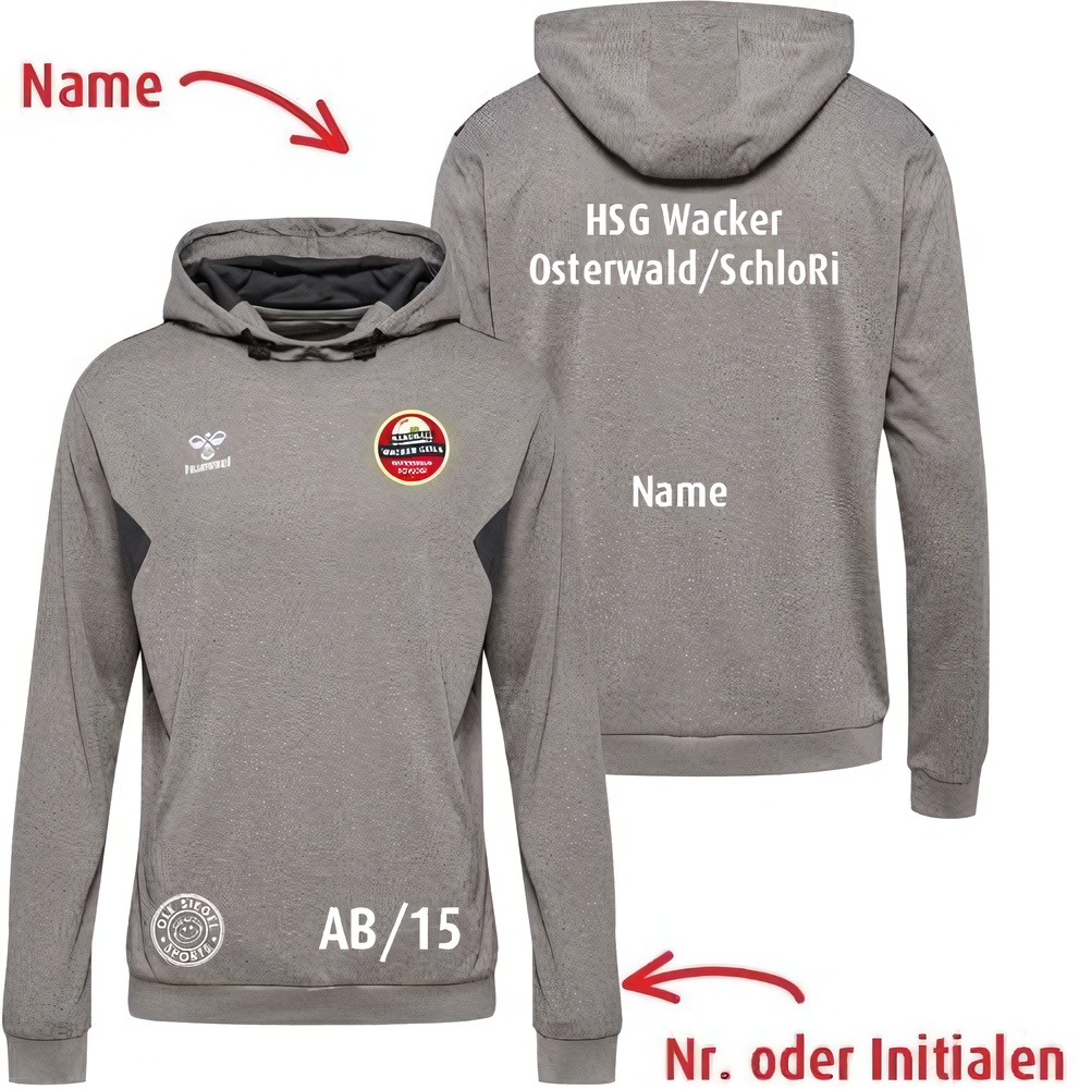 HSGWackerOsterwaldSchloRiHummelhmlAuthenticPLHoodieUnisex219976GreyMelange-XXL