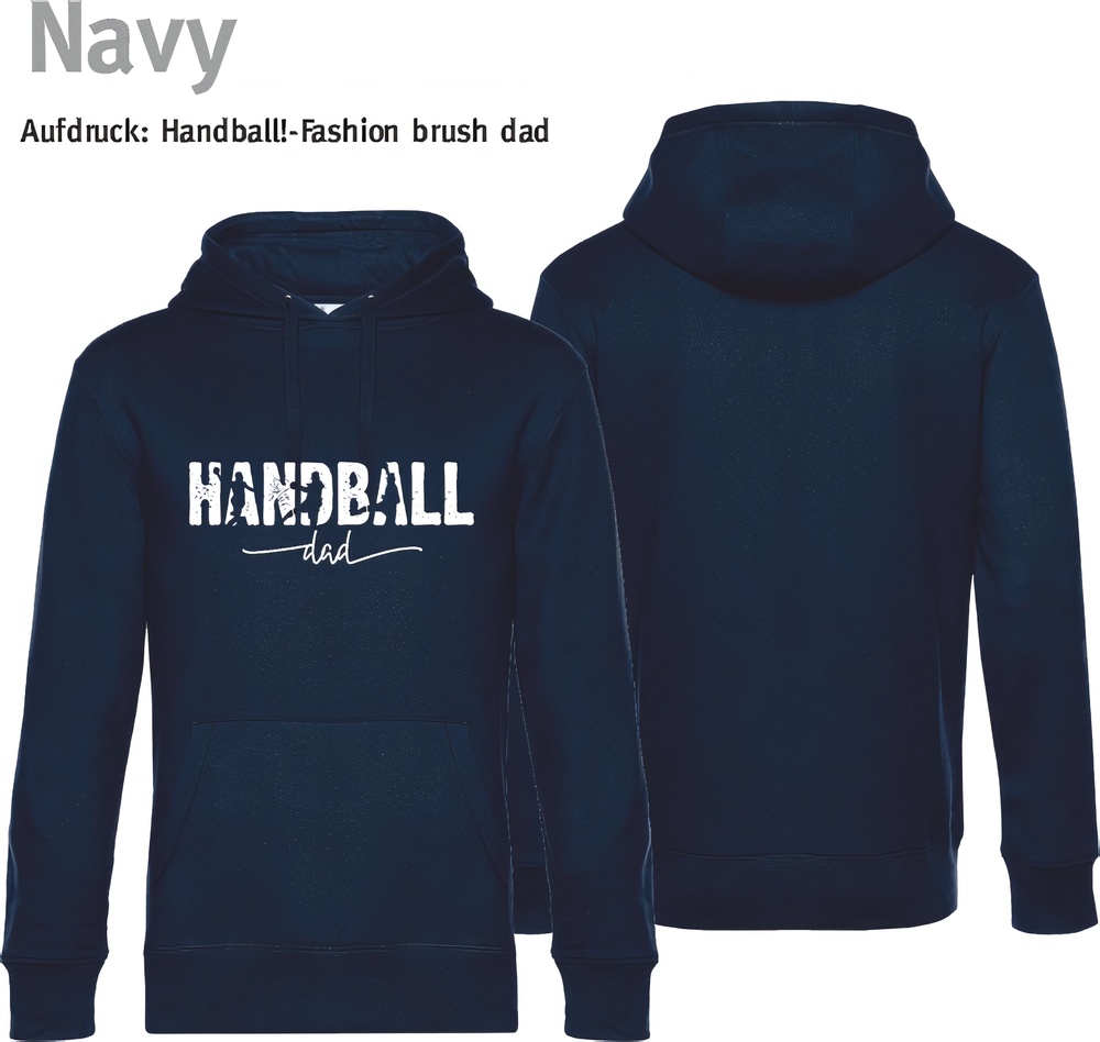 HandballFashionHoodieBrushDadWU02KNavy-XS