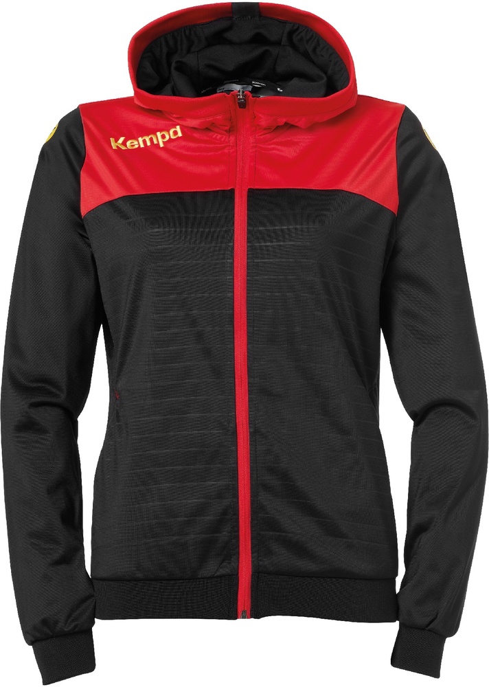 KempaDamenTrainingsjackeEmotion20KapuzenjackeWomen2002257SchwarzRotGelb-XS