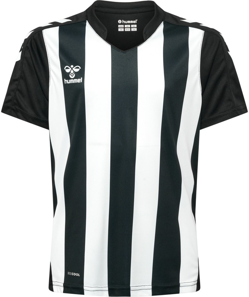 HummelKinderTrikotKurzarmHmlcoreXkStripedJerseyKidsSSBlackWhite-116