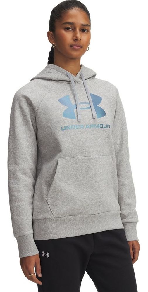 UnderArmourDamenRivalShimmerHoodieFleece6003710Gray011-LUSLG