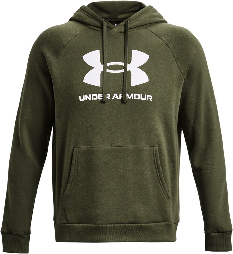 UnderArmourUARivalFleeceLogoHoodieGreen-XS
