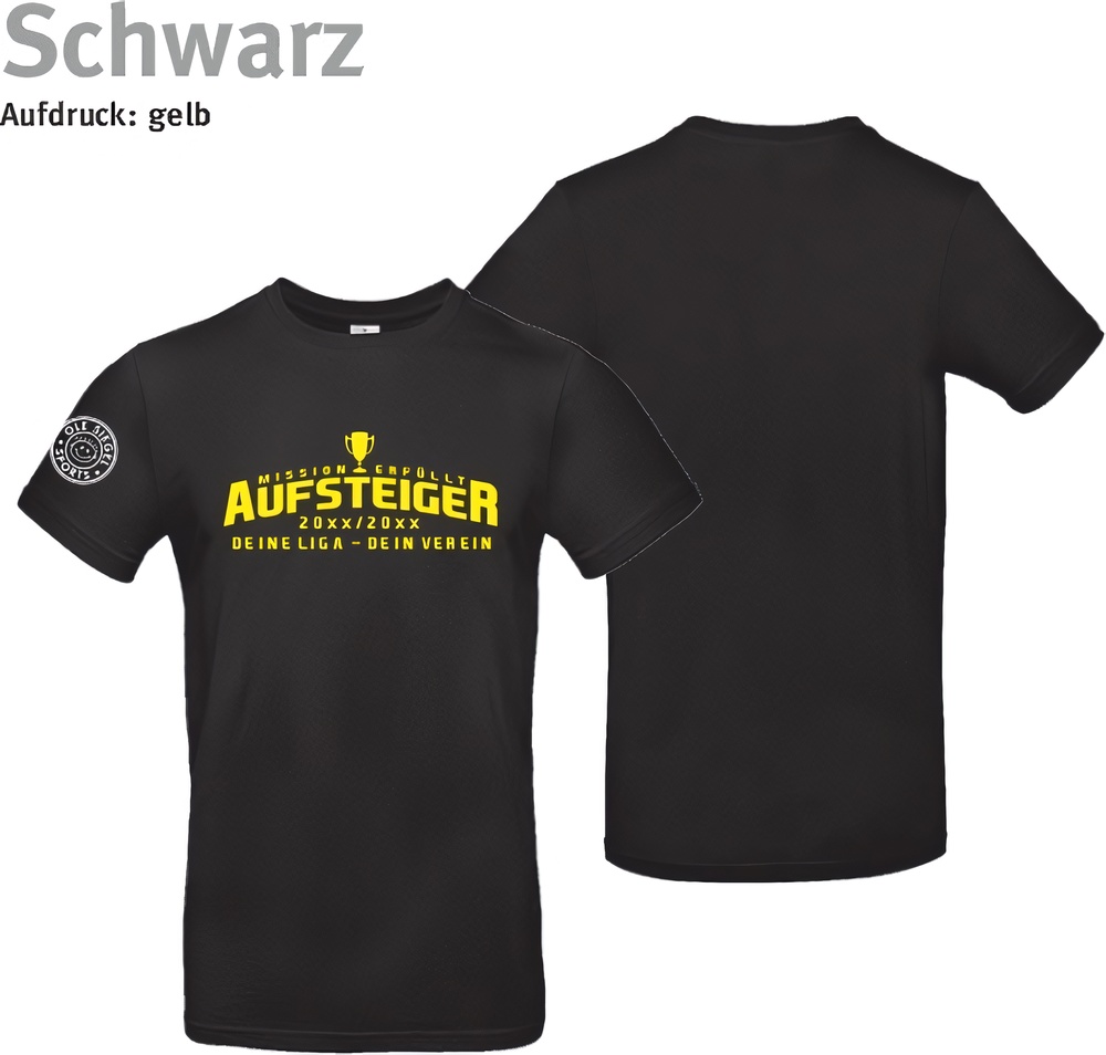 247CollectionT-ShirtAufstiegshirtMissionTU03TBlack-XS