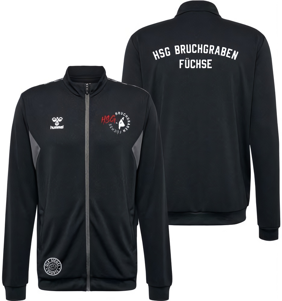 HSGBruchgrabenFchseDamenHummelhmlAuthenticPLZipJacketLady219984Black-XXL