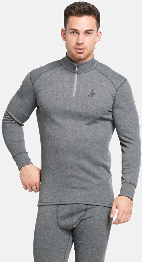 OdloBlTopTurtleNeckLong-SleeveHalfZipActiveW159082OdloSteelGreyMelange-3XL