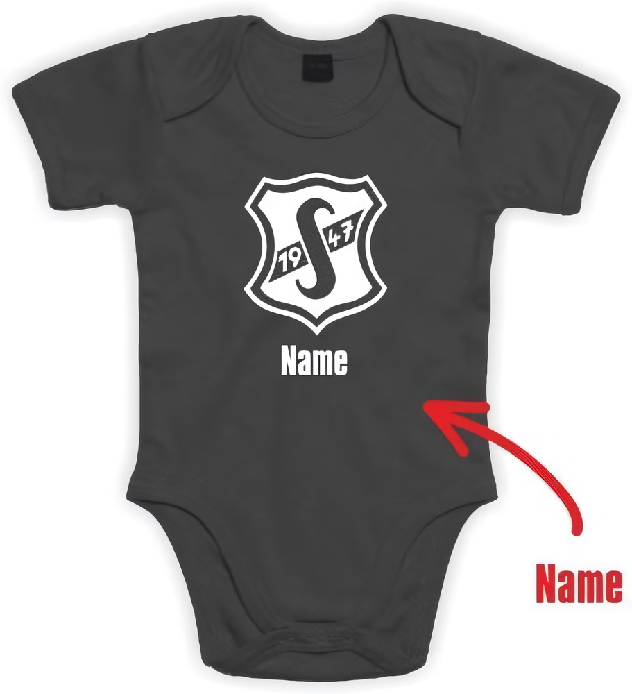 SportfreundeShreKinderBaby-BodyBZ10Schwarz-6-12Monate