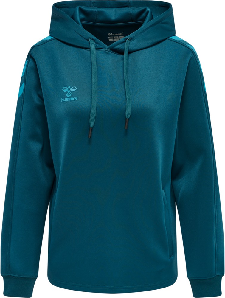 HummelDamenHoodieHmlcoreXkPolySweatHoodieWomanBlueCoral-XXL