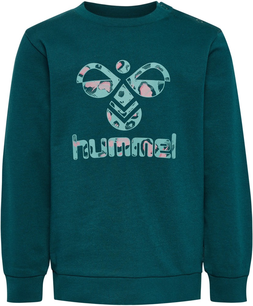 HummelKinderSweatshirtsHmllimeSweatshirtDeepTeal-104