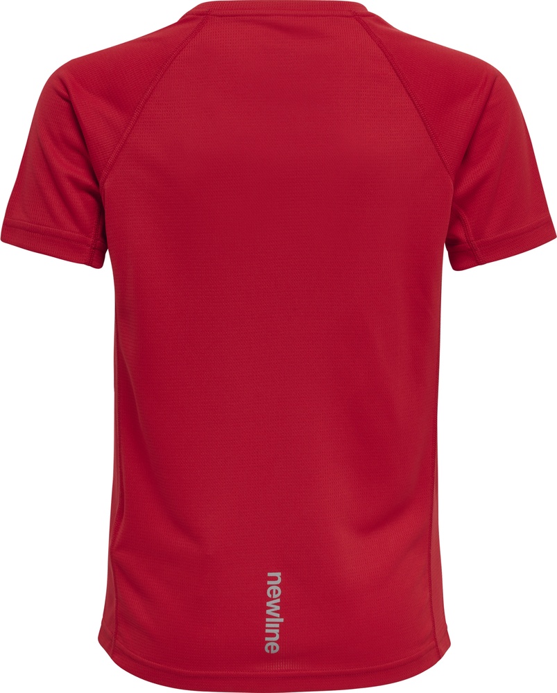 NewlineKinderT-ShirtTopKidsCoreRunningT-ShirtSSTangoRed-128