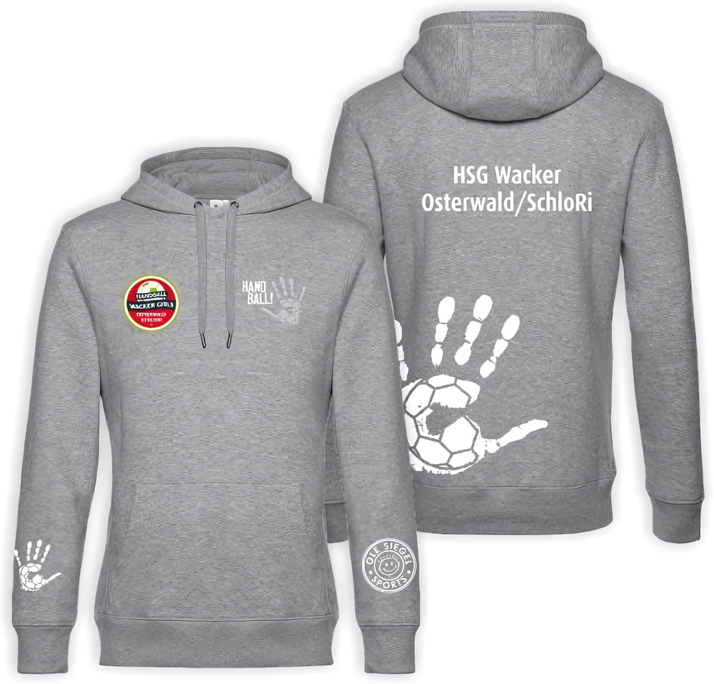 HSGWackerOsterwaldSchloRiHandballHoodieUnisex24442GreyWei-XXL