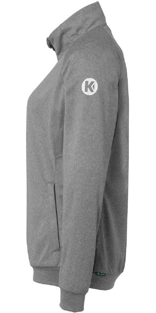 KempaDamenTrainingsjackeAmbition28PolyJacke2005148DarkGrauMelangeWei-XS