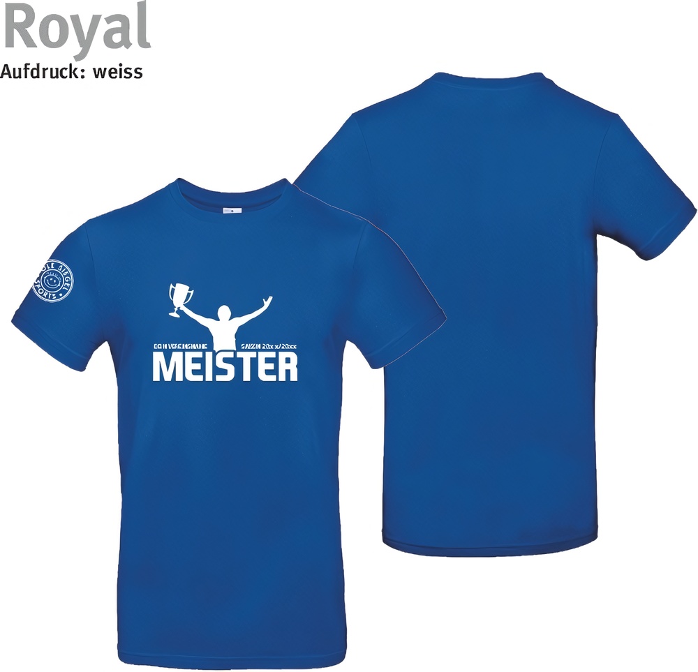 247CollectionT-ShirtMeistershirtGewinnerTU03TRoyalBlue-XS