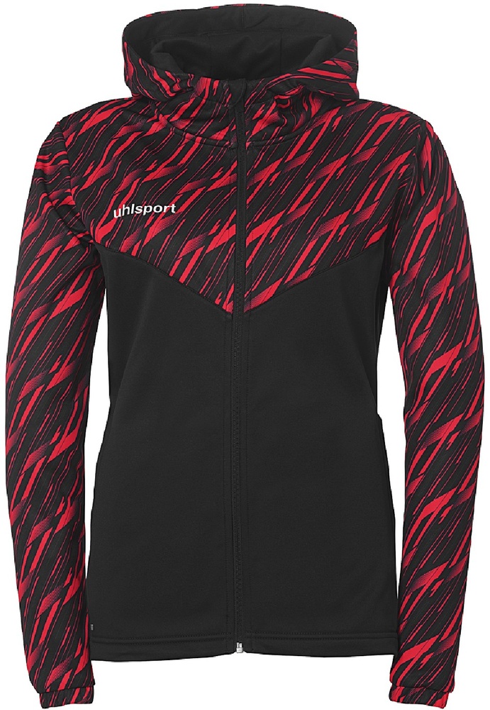 UhlsportDamenTrainingsjackeProgressive28MultiHoodJacke1002274SchwarzRot-XS