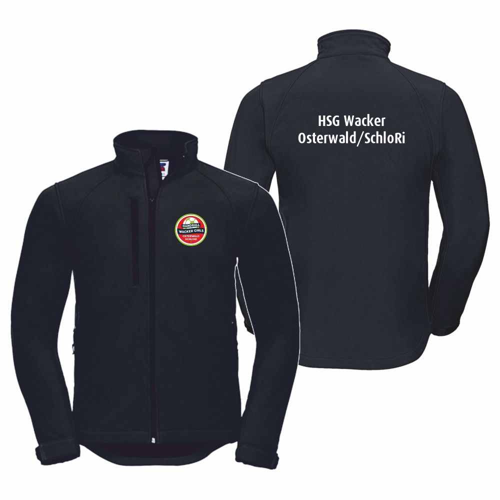 HSGWackerOsterwaldSchloRiBasicSoftshelljackeUnisex43800Schwarz-XXL