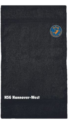 HSGHannover-WestUniversalBasicHandtuch01601764Schwarz-100x180cm
