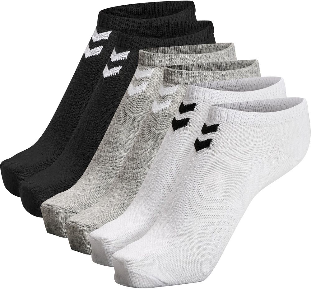 HummelSockenHmlchevron6-PackAnkleSocks213250BlackWhiteGrey-10