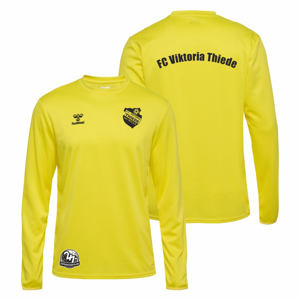 FCViktoriaThiedeHummelhmlESSENTIALPolySweatshirtBlazingYellow-S