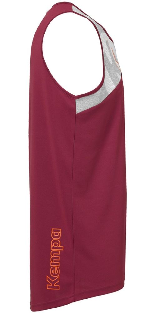 KempaFemaleTopCore20Singlet2003103DeepRotDarkGrauMelang-S