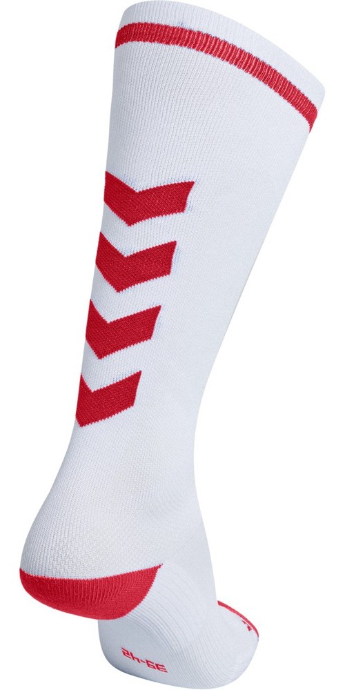 HummelSockenEliteIndoorSockHighWhiteTrueRed-27-30