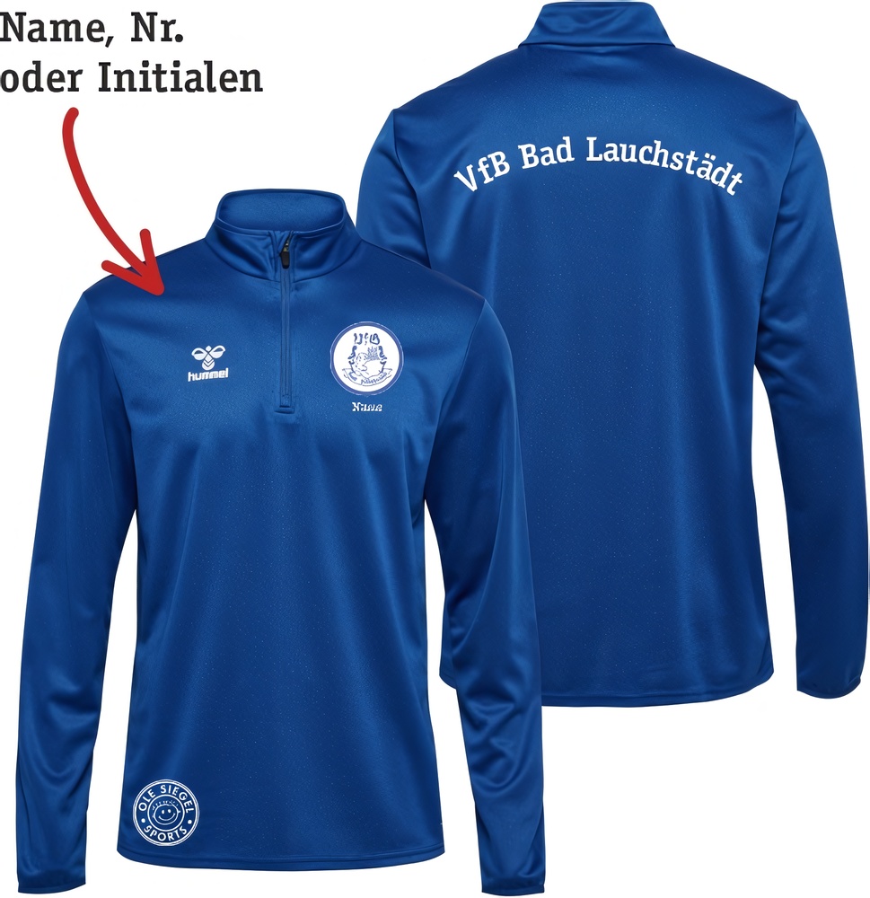 VfBBadLauchstdtHummelhmlESSENTIALPolyHalfZipSweatUnisex224545