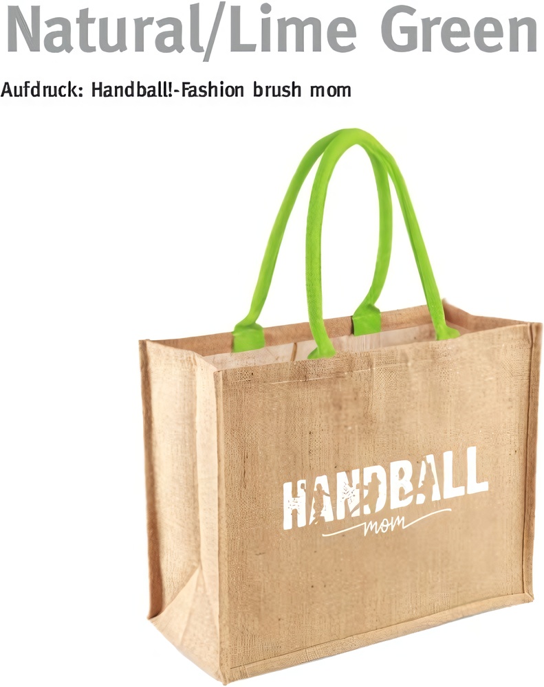 HandballFashionTragetascheBrushMomW40742x3319cmNatural-LimeGreen