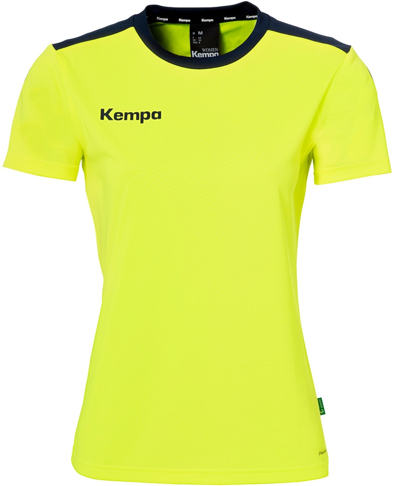 KempaDamenSportshirtEmotion27ShirtDamen2005124FluoGelbMarine-XS