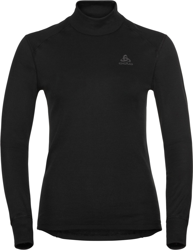 OdloDamenBlTopTurtleNeckLong-SleeveActiveWarmEco159091Black-L